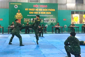 230 cán bộ, chiến sĩ Bộ đội Biên phòng tranh tài võ thuật