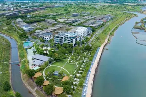 Phối cảnh Dự án Đầu tư xây dựng và kinh doanh kết cấu hạ tầng khu chức năng tại vị trí số 6 thuộc Khu thương mại tự do Đà Nẵng. Ảnh: NGUYÊN KHÔI