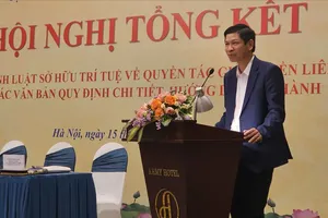 Thứ trưởng Bộ VH-TT-DL Hồ An Phong phát biểu tại hội nghị. Ảnh TRƯỜNG XUÂN