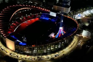 举办第33届东运会的拉加曼加拉国家体育场全景。