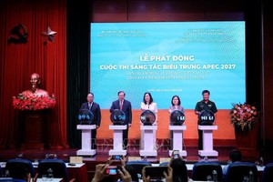2027年越南APEC会议标识及视觉识别系统设计大赛启动仪式。图自越通社