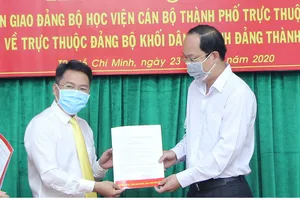 Chuyển giao Đảng bộ Học viện Cán bộ TP về Đảng bộ Khối Dân - Chính - Đảng