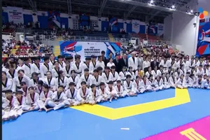 Đông đảo võ sĩ Taekwondo trong nước và quốc tế tham dự giải đấu tại TPHCM.
