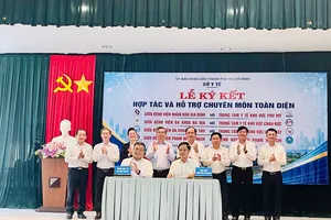 Bệnh viện Nhân dân Gia định ký kết hợp tác và hỗ trợ với Trung tâm Y tế khu vực Phú Mỹ.