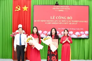 Phường Tam Thắng đã hoàn thành việc sắp xếp lại trường lớp, nhân sự trường học.