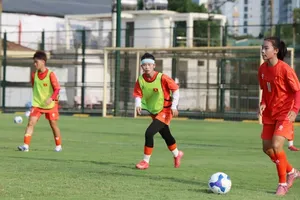 Đội tuyển nữ U17 Việt Nam tích cực tập luyện chuẩn bị cho vòng loại châu Á 2027