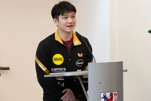Zhendong trong buổi lễ ra mắt tối 20-8 (Ảnh: THX)