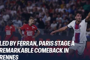 Ferran Torres được ca ngợi trên trang chủ CLB PSG sau trận hòa tại Rennes Ảnh: PSGFC