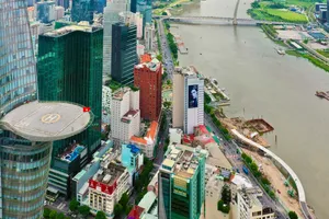 Không gian đô thị hiện đại dọc sông Sài Gòn, khu vực Bến Bạch Đằng, phường Sài Gòn, TPHCM