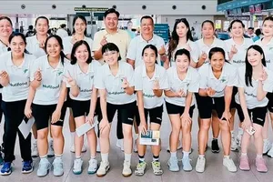 Đội bóng chuyền nữ TPHCM sẽ có chương trình thi đấu tại Philippines vào cuối tháng 8 (Ảnh: HVF)