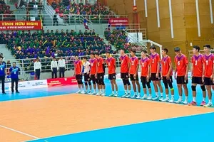 Đội tuyển bóng chuyền Quân đội Việt Nam có nhiều cầu thủ quan trọng của Đội tuyển bóng chuyền nam Việt Nam trong đội hình. Ảnh: MINH CHIẾN