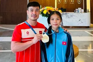 Tuyển thủ Lò Thị Hồng sẽ có cơ hội thi đấu Olympic trẻ 2026 vào tháng 10 (Ảnh: NGUYỄN THẾ)
