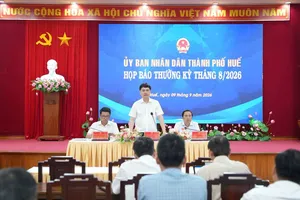 Họp báo thường kỳ do UBND TP Huế tổ chức vào chiều 9-9