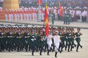 Diễu binh, diễu hành chào mừng kỷ niệm 80 năm Quốc khánh, sáng 2-9-2025. Ảnh SGGP