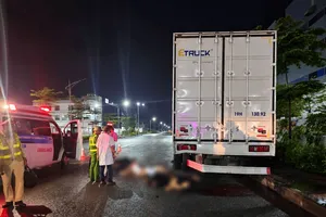Hiện trường vụ tai nạn - Ảnh: Báo Hải Phòng