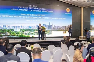 Hội thảo “Chuẩn bị cho Năm APEC 2027: Nâng cao năng lực tổ chức và phối hợp”. Ảnh: VIẾT CHUNG