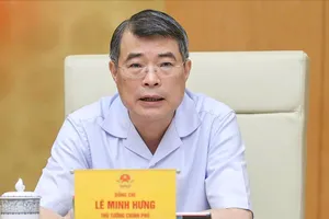 Thủ tướng Lê Minh Hưng chủ trì và phát biểu tại hội nghị tập thể Thường trực Đảng ủy Chính phủ thực hiện công tác đánh giá, xếp loại cán bộ lãnh đạo, quản lý quý 3. Ảnh: VIẾT CHUNG