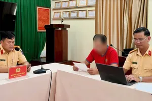 Tài xế N. thừa nhận hành vi. Ảnh: CATP