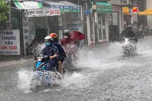 Cần đề phòng mưa lớn kết hợp triều cường cao gây ngập úng ở những nơi trũng thấp
