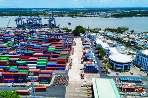 通过胡志明市港口系统的集装箱货运量持续增长
