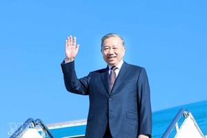 党央总书记苏林圆满结束赴美出席加沙和平委员会开幕会议之行。图自越通社