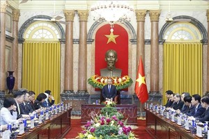 党中央总书记、国家主席苏林发表讲话。图源：越通社