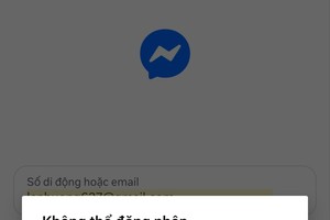 Messenger无法登入。