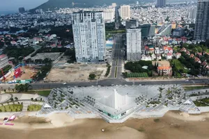 Khẩn trương thi công mở rộng quảng trường Thùy Vân