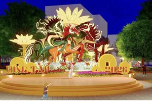 Đại cảnh “Ngựa phi nước đại” sẽ xuất hiện tại Hội hoa xuân Vũng Tàu