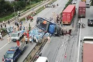 Hiện trường một vụ tai nạn giao thông