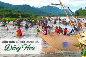 Độc đáo lễ hội đánh cá Đồng Hoa