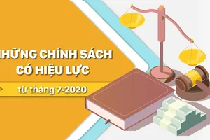 Những chính sách có hiệu lực từ tháng 7-2020