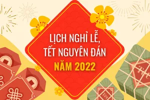 Lịch nghỉ Tết Nguyên đán và các ngày lễ khác trong năm 2022