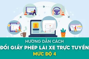 Hướng dẫn cách đổi giấy phép lái xe trực tuyến mức độ 4