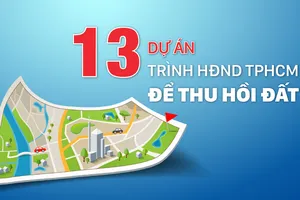 13 dự án trình HĐND TPHCM để thu hồi đất