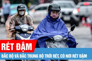 Bắc bộ và Bắc Trung bộ trời rét, có nơi rét đậm