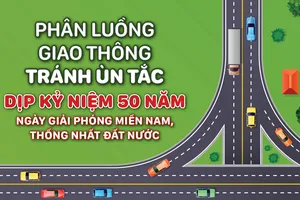 Phân luồng giao thông tránh ùn tắc dịp kỷ niệm 50 năm Ngày Giải phóng miền Nam, thống nhất đất nước 