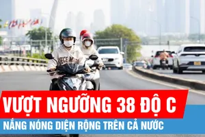 Nắng nóng diện rộng, nhiều nơi trên 38 độ C