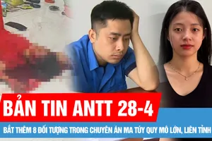 Bản tin ANTT 28-4: Bắt thêm 8 đối tượng liên quan Bùi Đình Khánh