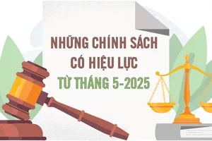 Những chính sách nổi bật, có hiệu lực từ tháng 5-2025