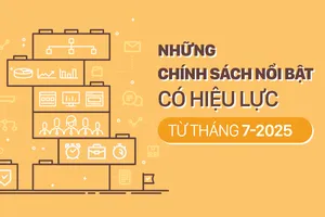 Những chính sách nổi bật, có hiệu lực từ tháng 7-2025