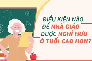 Điều kiện nào để nhà giáo được nghỉ hưu ở tuổi cao hơn?