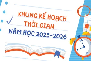 Khung kế hoạch thời gian năm học 2025-2026 