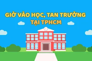 Giờ vào học, giờ tan trường mới tại TPHCM