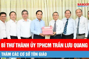 Bí thư Thành ủy TPHCM Trần Lưu Quang thăm các cơ sở tôn giáo