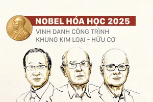 Nobel Hóa học 2025 vinh danh công trình khung kim loại - hữu cơ