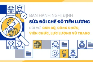 Ban hành nghị định sửa đổi chế độ tiền lương đối với cán bộ, công chức, viên chức, lực lượng vũ trang