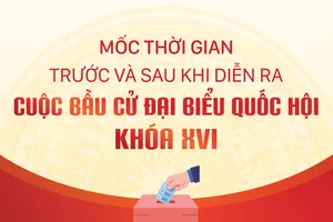 Mốc thời gian trước và sau khi diễn ra cuộc bầu cử đại biểu Quốc hội khóa XVI