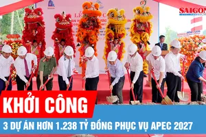 Khởi công 3 dự án hơn 1.238 tỷ đồng phục vụ APEC 2027