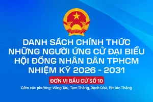 Danh sách chính thức những người ứng cử đại biểu HĐND TPHCM nhiệm kỳ 2026 - 2031 - Đơn vị bầu cử số 10